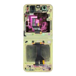 Service Pack - Battery and OLED Assembly With Frame Compatible for Samsung Galaxy Z Flip 6 5G - Yellow